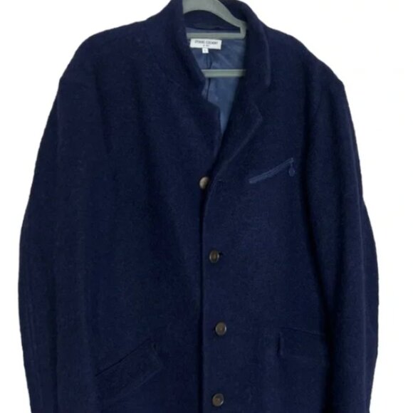 Opening Ceremony Blue Longline Compressed Wool Coat - Picture 7 of 10